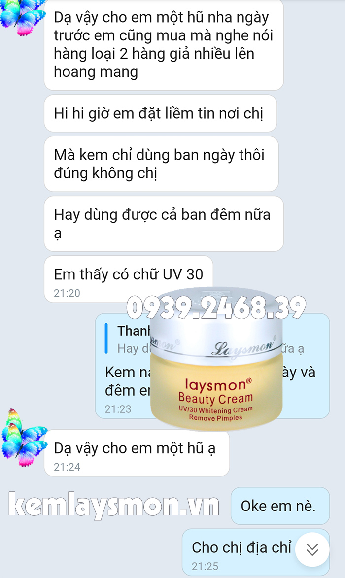 KEM LAYSMON CHÍNH HÃNG ĐÀI LOAN UV30