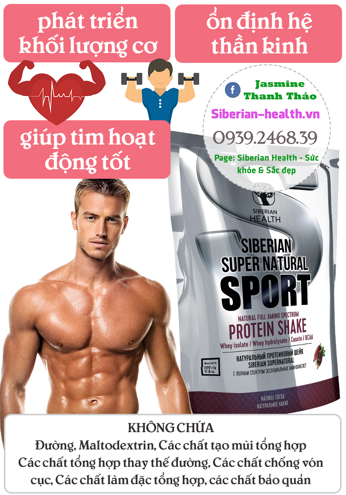 siberian super natural sports protein shake