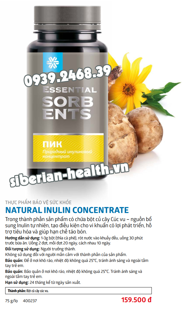 Thực phẩm bảo vệ sức khỏe Natural Inulin Concentrate