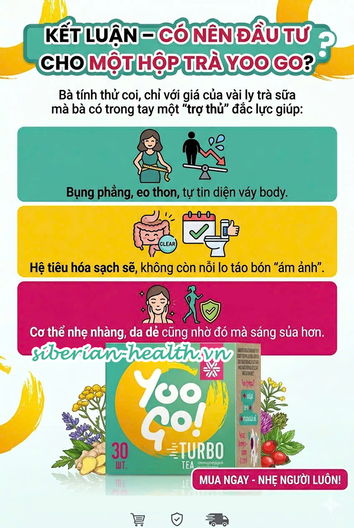 Đánh giá có nên mua trà Yoo Go Turbo Tea để giảm cân và thanh lọc cơ thể hay không