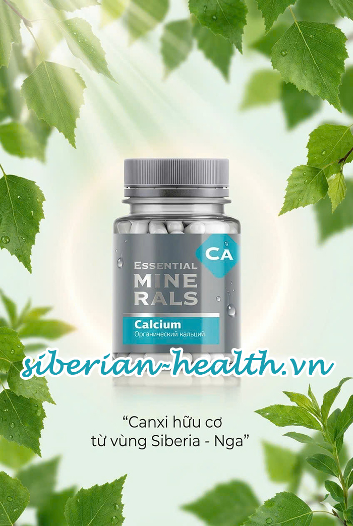 ssential Minerals Calcium Canxi hữu cơ Siberian Wellness