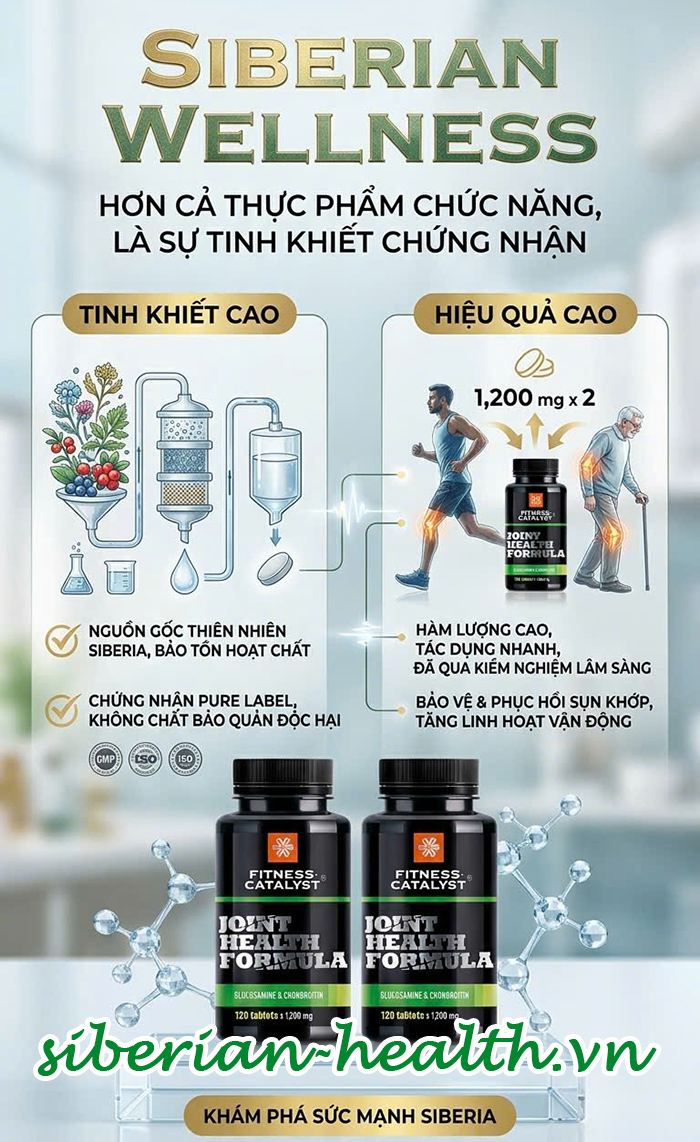 Fitness Catalyst Joint Health Formula Glucosamine and Chondroitin Siberian Wellness