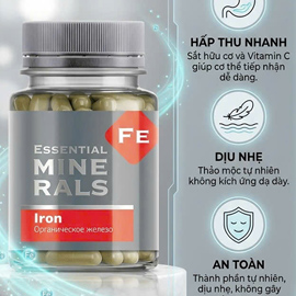 Essential Minerals Iron: Tiếp năng lượng cho ngày dài, không còn hụt hơi mệt mỏi | Siberian Wellness
